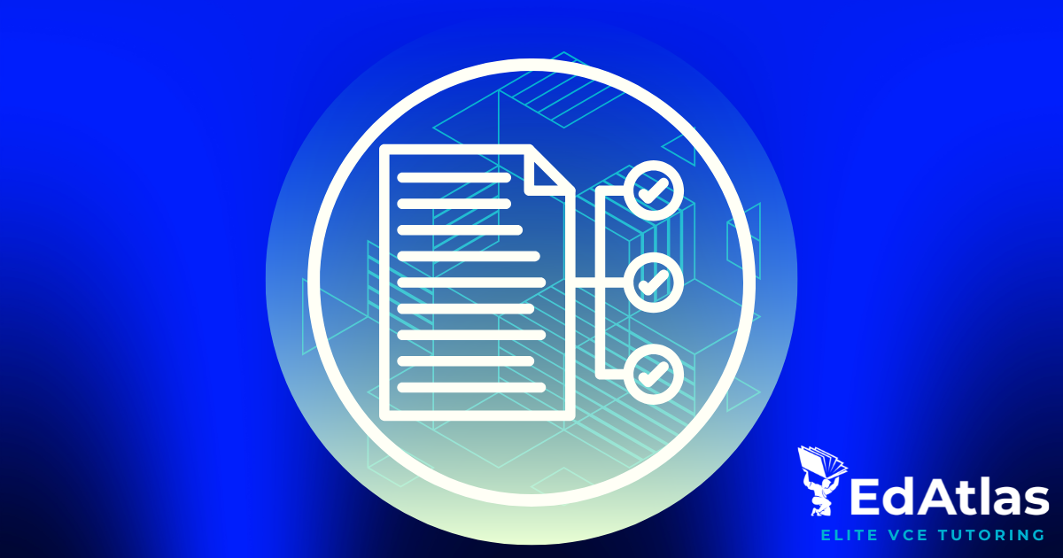 Decorative banner for the blog page for vce tutoring tips and tricks